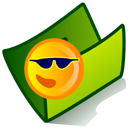 Download free green sun folder lunette icon